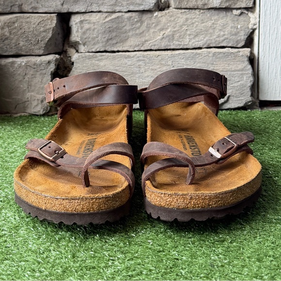 Birkenstock Brown Leather Sandals - Picture 6 of 11